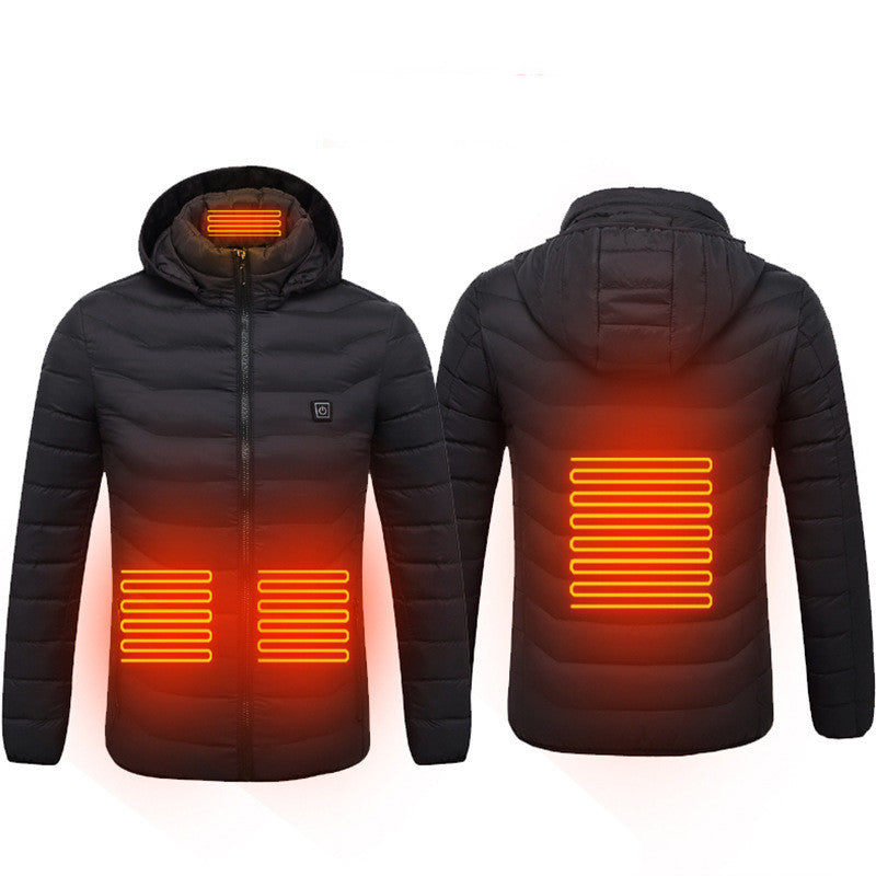 Axel Men's Winter Heated Jacket – Waterproof Softshell with Hood & Built-in Heating