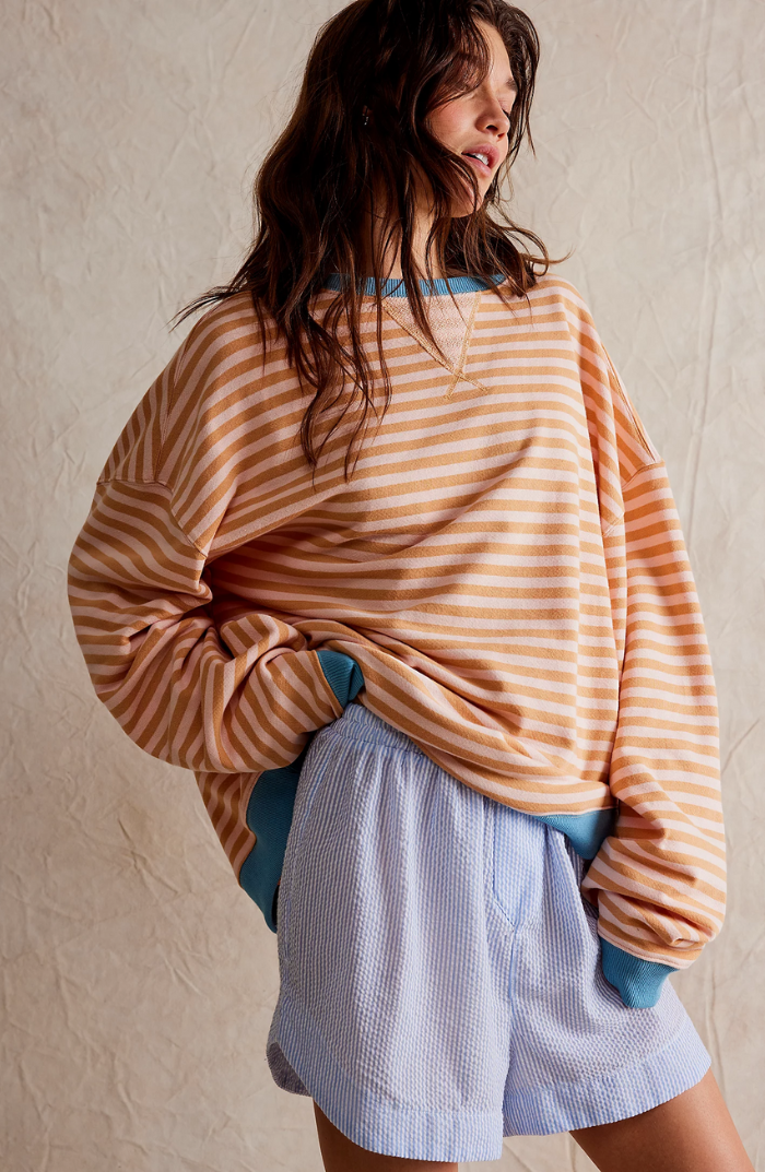 Mare Pull Woman Oversize – Comfortable & Casual Striped Sweatshirt with Modern Style