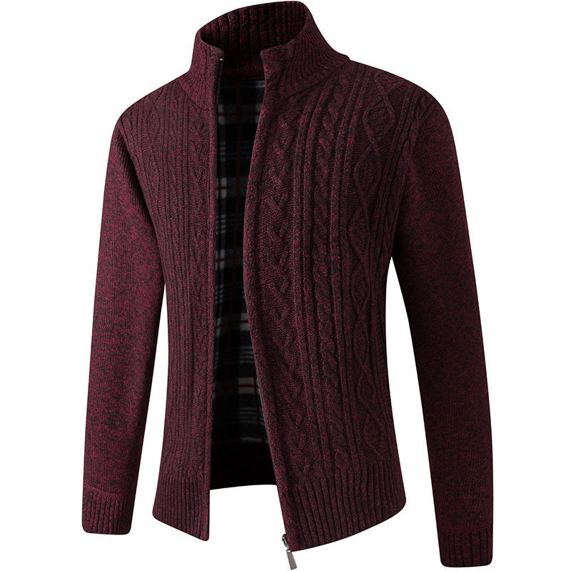 Jeffery Pull Men in Knitted Velvet – Luxurious and Soft Fabric with Modern Elegant Style