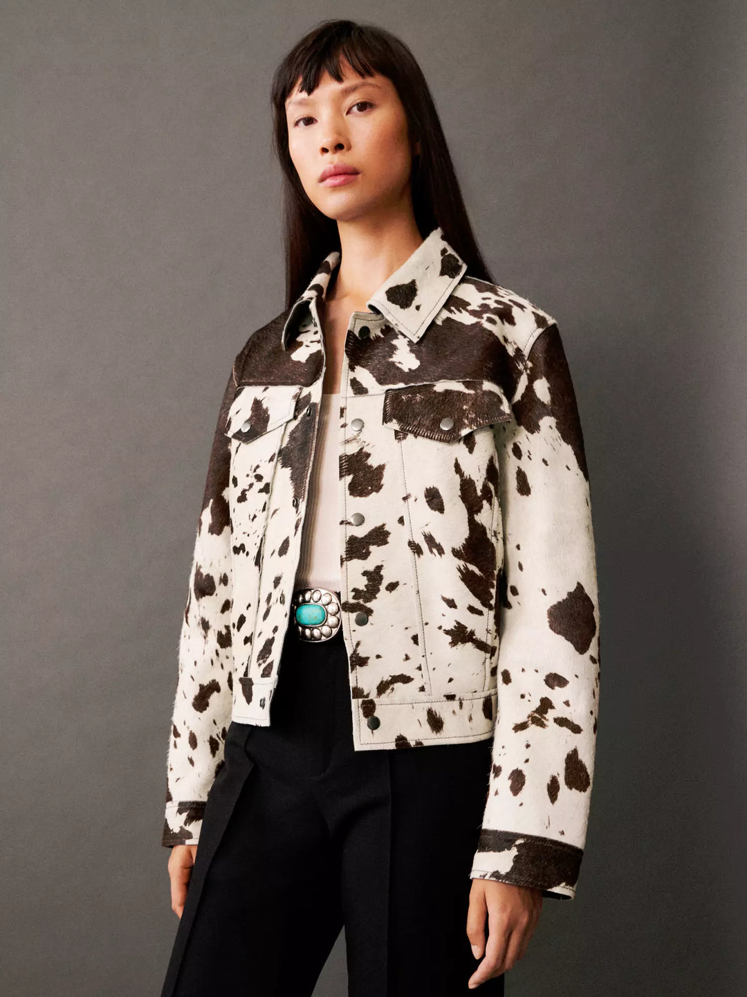 Claudia Cow Print Dress – Bold, Trendy and Original for a Unique Look