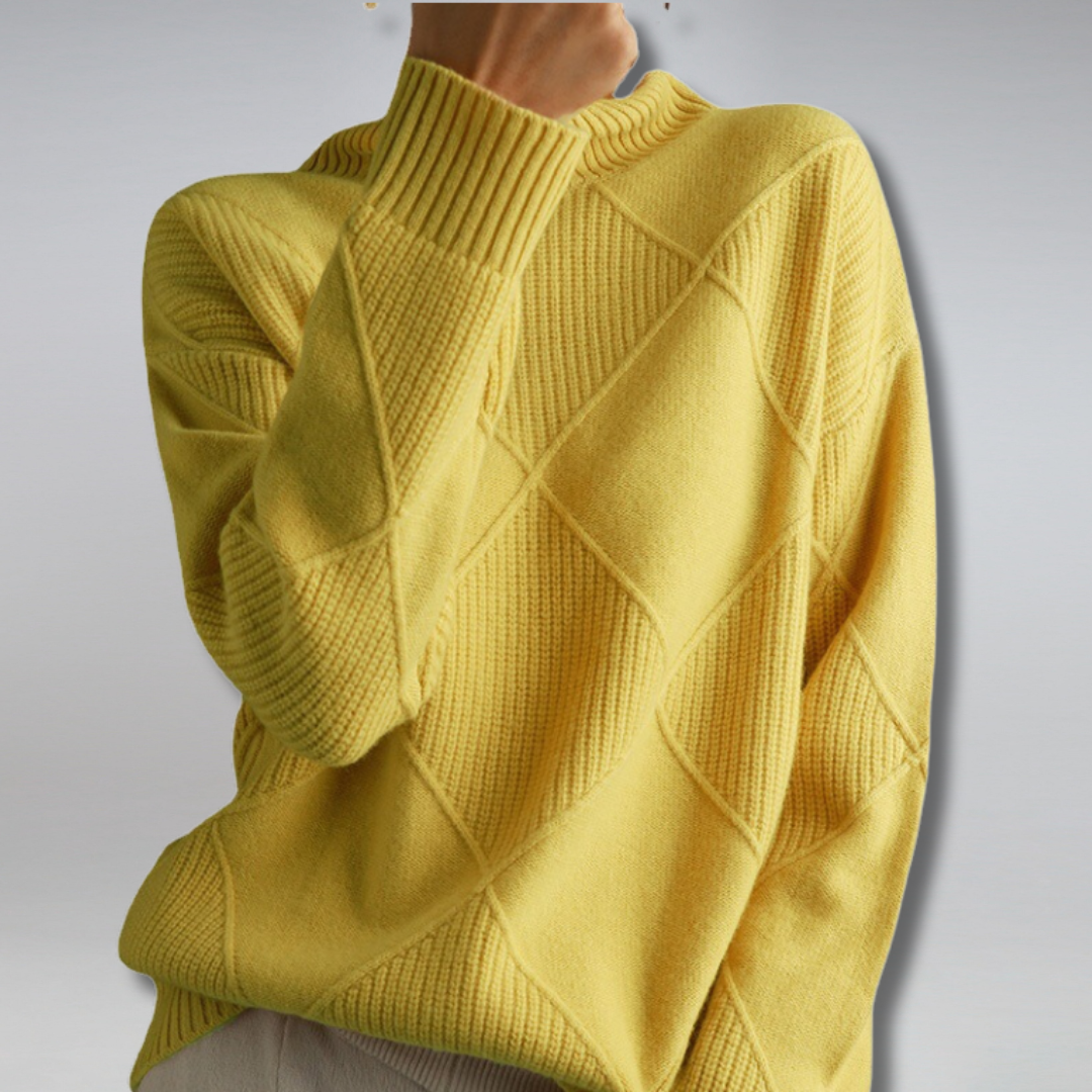 Luciana Pull Woman – Elegant Turtleneck in Soft Cashmere & Timeless Chic