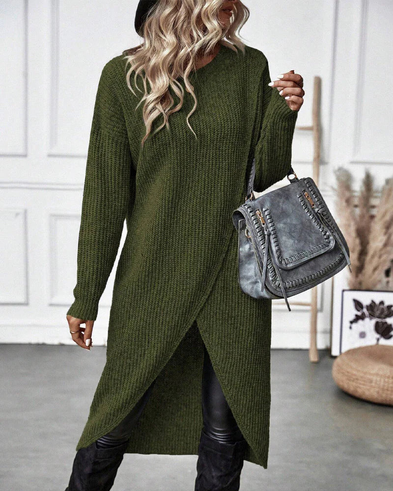 Sylvia Women's Sweater – Long Elegant & Comfortable Sweater with Timeless Style for Winter