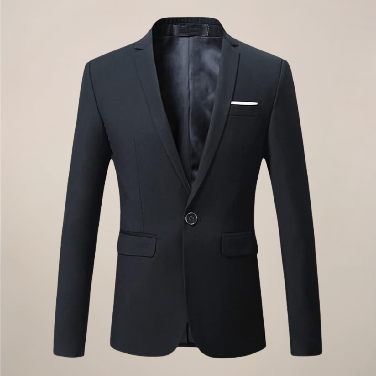 Men’s Two-Button Single Breasted Blazer – Classic Tailored Fit