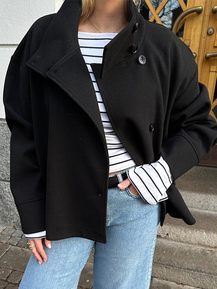 Arianna Short Coat Woman – Elegant & Warm Double-Breasted Jacket with Timeless Style