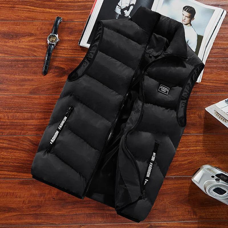 Clarence Quilted Vest Men – Sleeveless, Thermal Insulation & Zipper Closure
