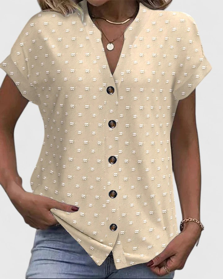 V-Neck Comfortable V-Neck Shirt – Breathable Fabric & Lightweight Feel