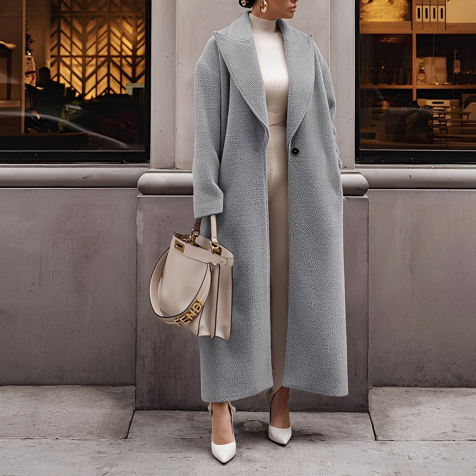 Summer Manteau Femme – Oversize Warm & Comfortable Coat in Soft Fabric for Winter