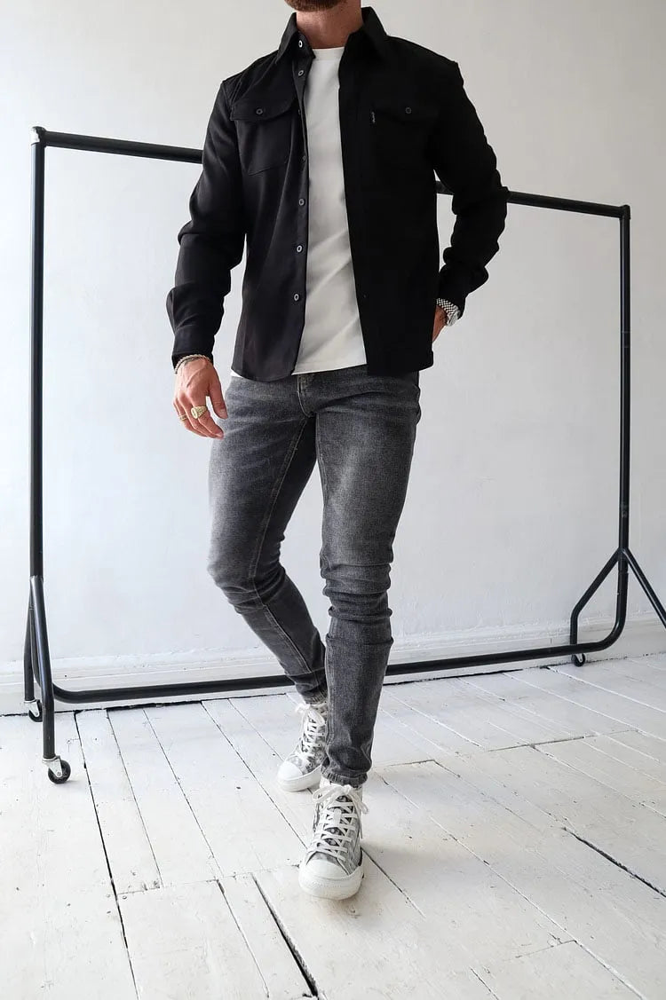 William Veste Homme en Cuir avec Boutons – Timeless, Durable & Elegant Style