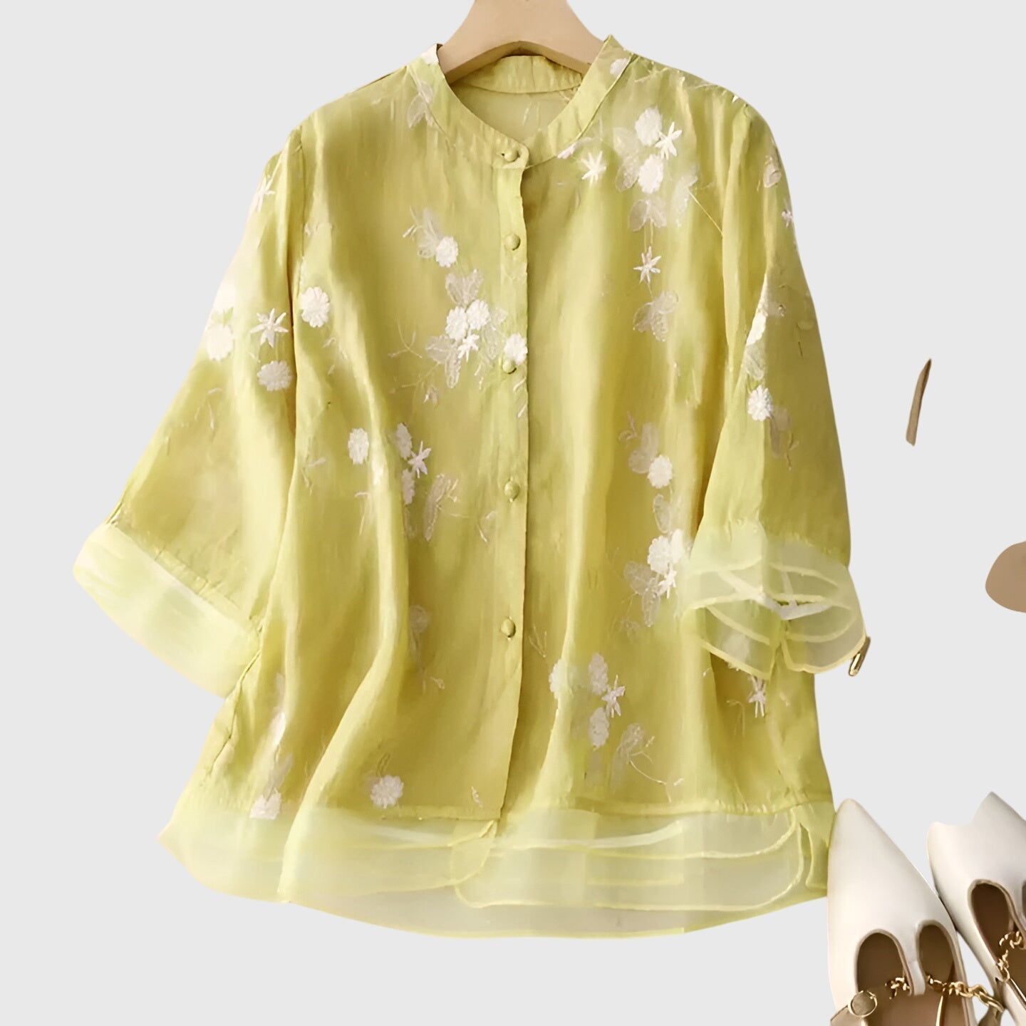 Floral Relaxed Fit Women's Top – Breathable Fabric & Flattering Silhouette