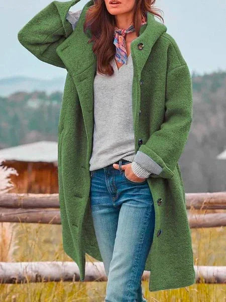 Audrey Women's Coat in Soft Wool – Elegant, Warm & Versatile for Winter