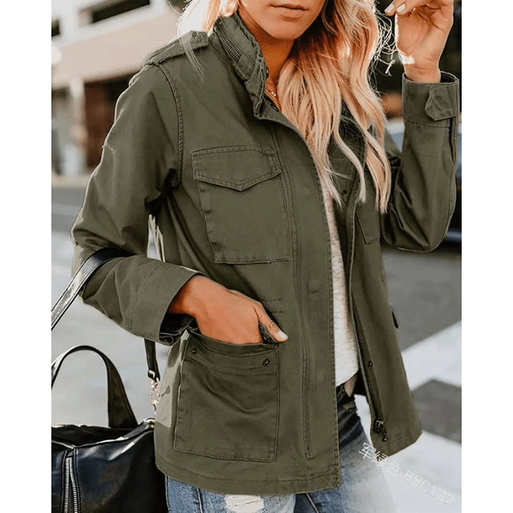 Danna Lightweight Women's Jacket – Mid-Season Jacket with Hood & Comfortable Straight Cut