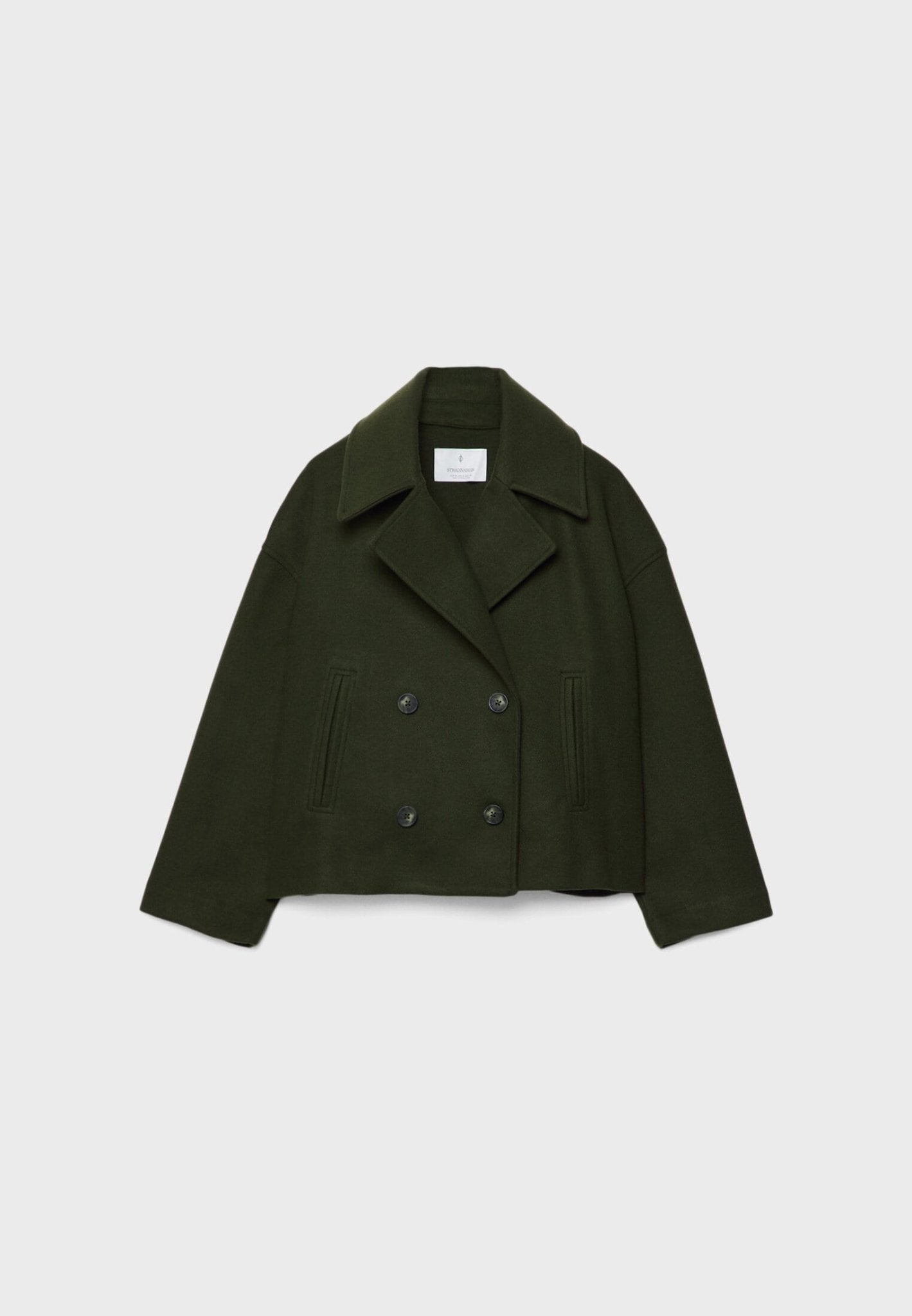 Eloise Cropped Jacket Woman – Elegant Tailored Cut with Pointed Lapels & Double-Breasted Closure