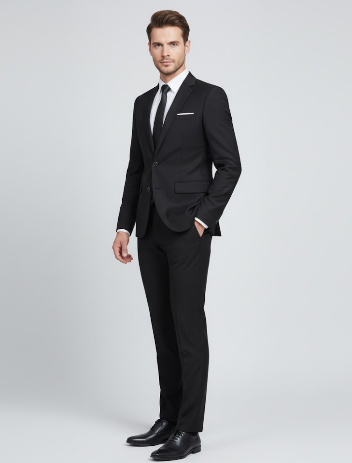 Men’s Casual Two-Piece Suit – Smart Tailored Fit with Modern Elegance