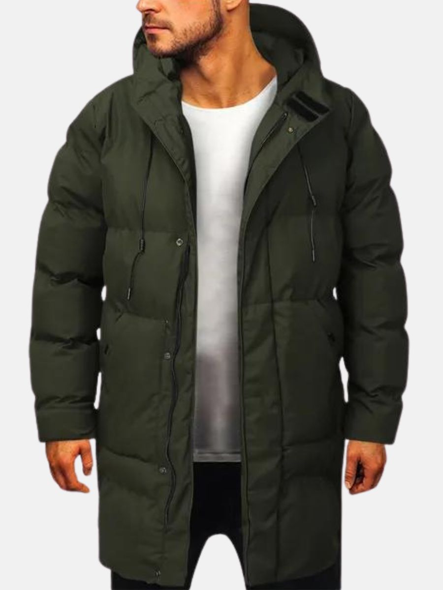Cassius Men's Parka – Insulating Padding, Durable Nylon & Modern Style