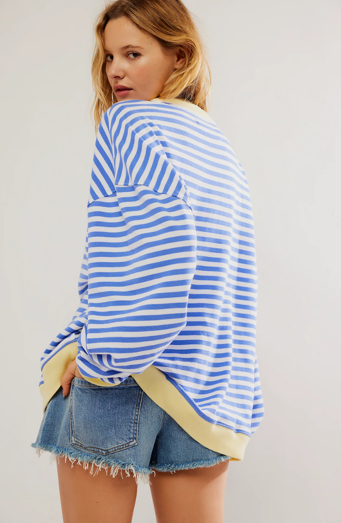 Mare Pull Woman Oversize – Comfortable & Casual Striped Sweatshirt with Modern Style