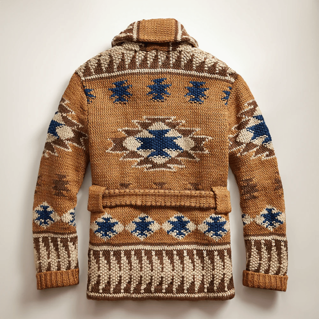 Arman Cardigan Homme – Jacquard Sweater in Soft Knit & Classic Style of the American West