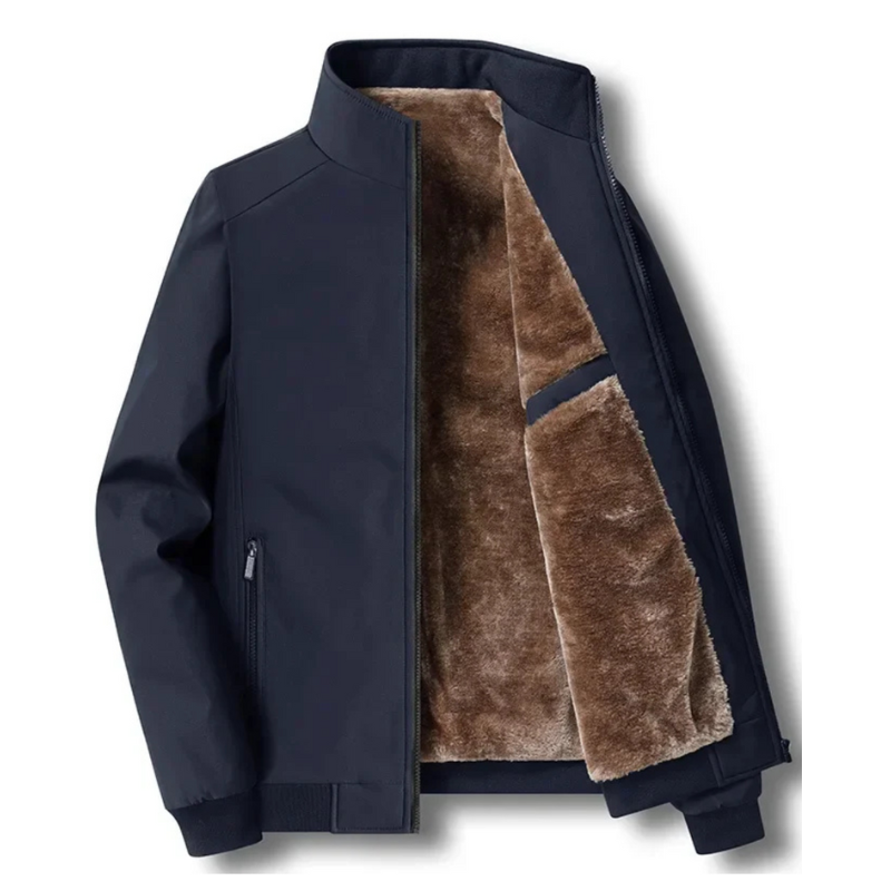 Declan Men's Winter Jacket Lined with Fleece – Warm, Water-Repellent & Breathable