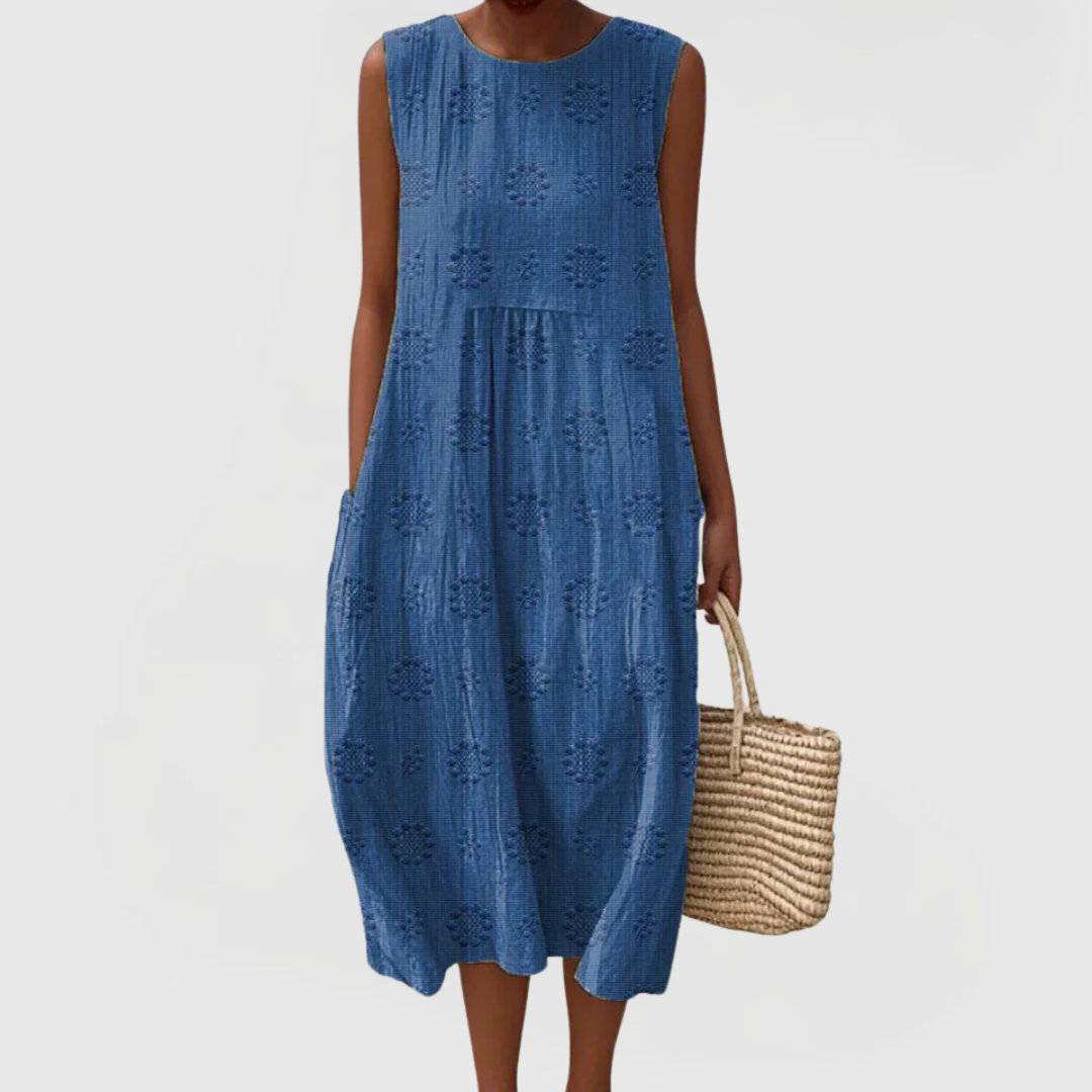 Floral Summer Dress – Waist-Defining Fit