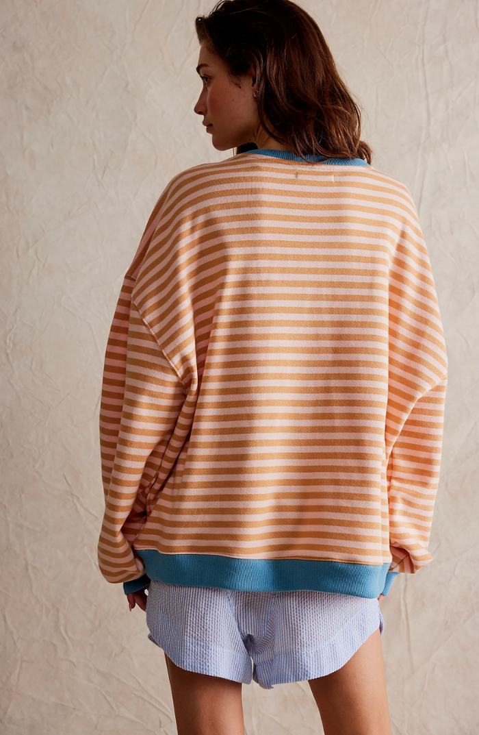 Mare Pull Woman Oversize – Comfortable & Casual Striped Sweatshirt with Modern Style