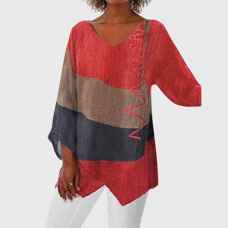 V-Neck Women's Top – Flattering Silhouette & Flowing Movement