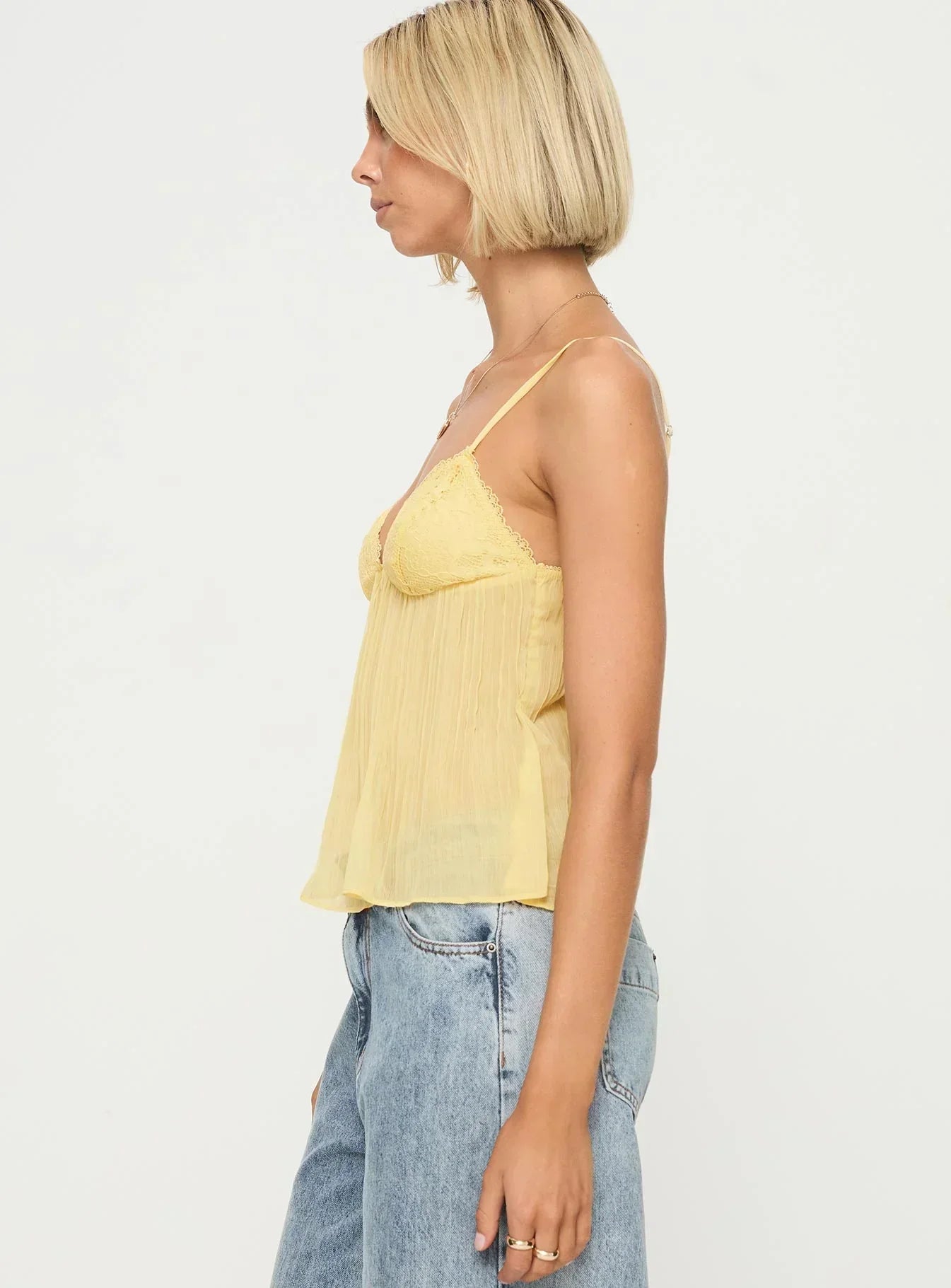 Hedwig Women's Top – Lightweight Lace Top with Adjustable Straps and Elegant Details