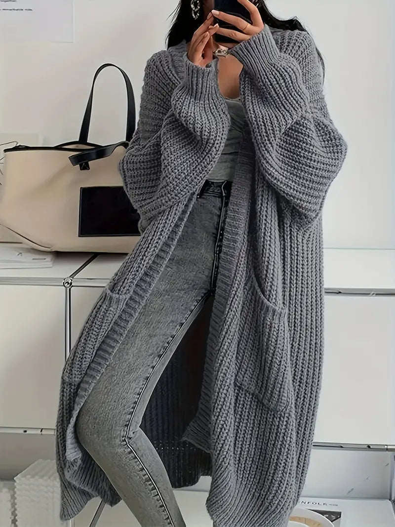 Marina Gilet Woman – Long Soft & Elegant Knitted Vest for Autumn with Comfortable Fit