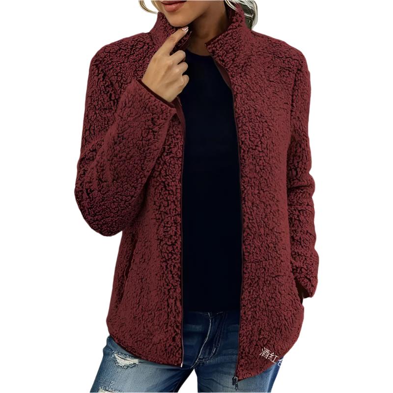 Yuna Women's Jacket – Soft & Warm Fleece Jacket with Casual and Elegant Style
