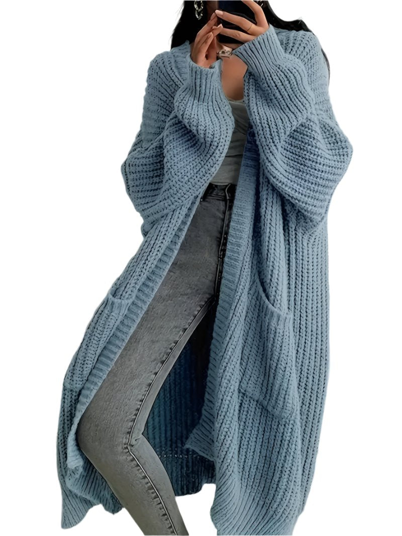 Marina Gilet Woman – Long Soft & Elegant Knitted Vest for Autumn with Comfortable Fit