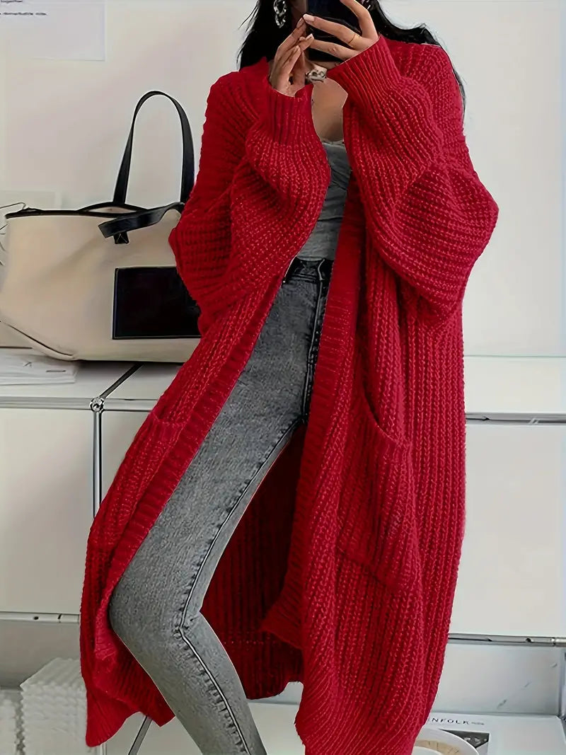 Marina Gilet Woman – Long Soft & Elegant Knitted Vest for Autumn with Comfortable Fit
