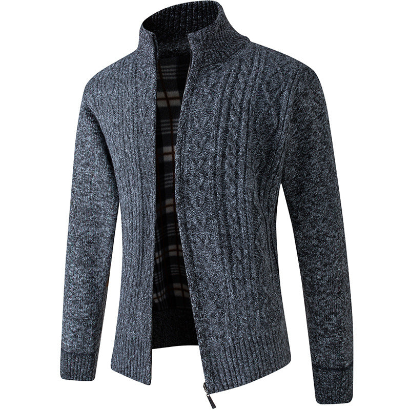 Jeffery Pull Men in Knitted Velvet – Luxurious and Soft Fabric with Modern Elegant Style
