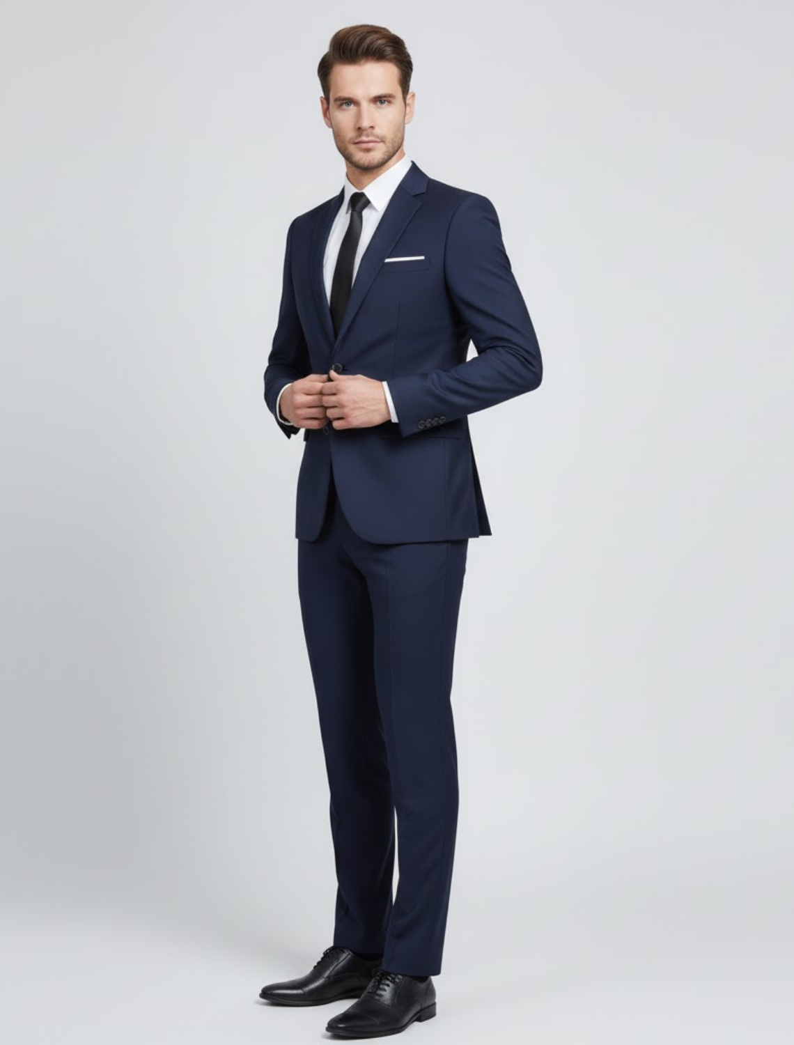 Men’s Casual Two-Piece Suit – Smart Tailored Fit with Modern Elegance