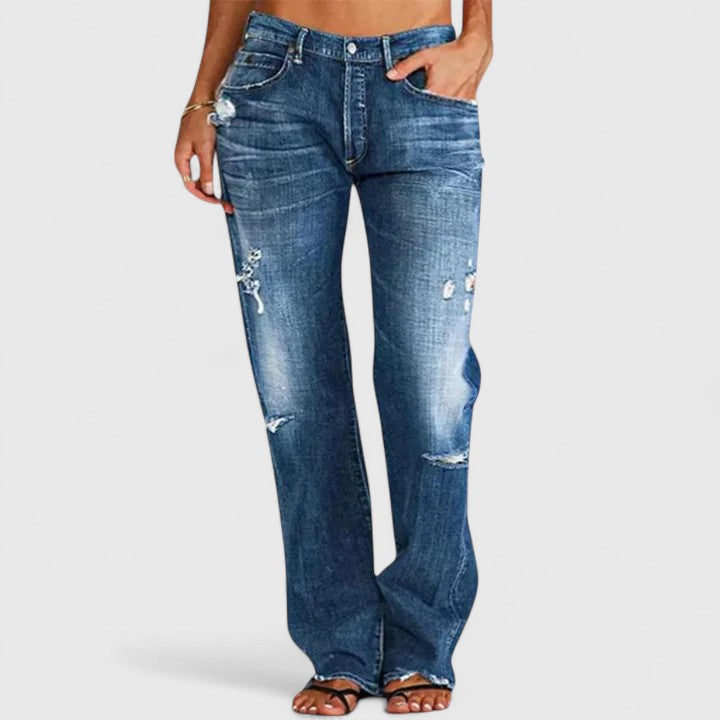 Denim Relaxed Fit Chic Denim Jeans – Breathable Fabric & Lightweight Feel