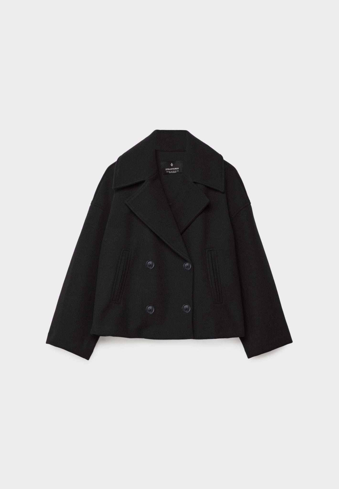 Eloise Cropped Jacket Woman – Elegant Tailored Cut with Pointed Lapels & Double-Breasted Closure