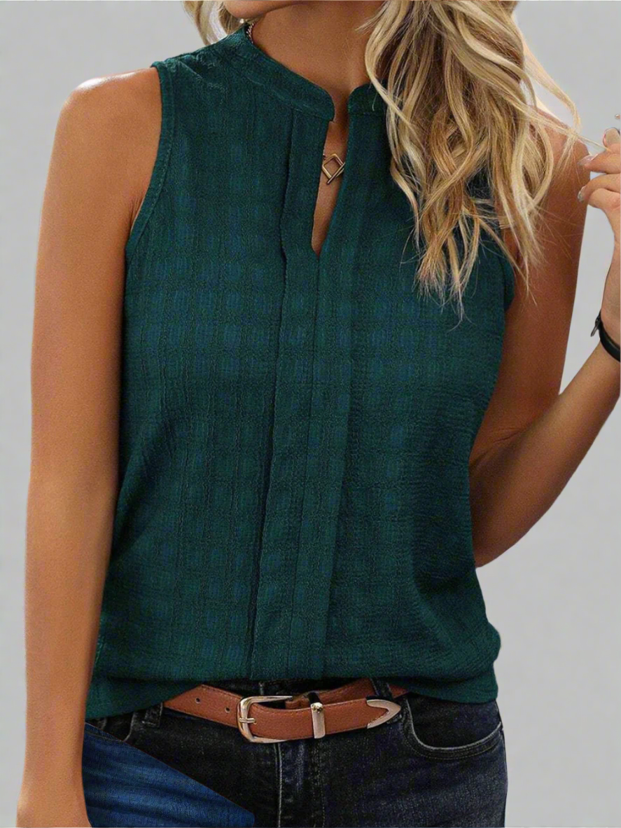 Ava Haut Femme – Lightweight Sleeveless Top in Stretch Fabric with Elegant & Versatile Cut