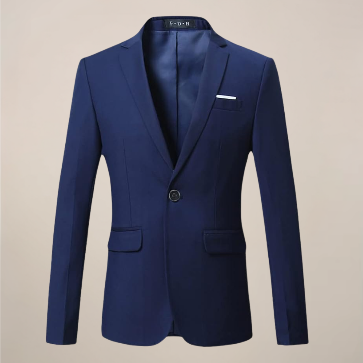 Men’s Two-Button Single Breasted Blazer – Classic Tailored Fit