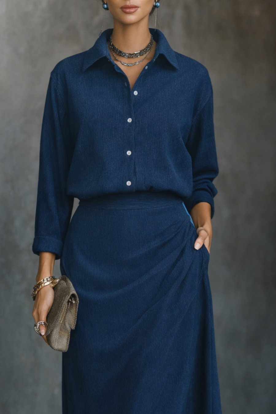 Sara™ || Elegant set with long skirt