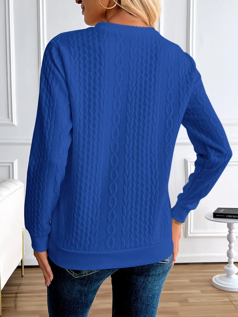 Margaux Sweat Woman Winter – Comfortable Knitted Zip-up Sweater with Elegant Design