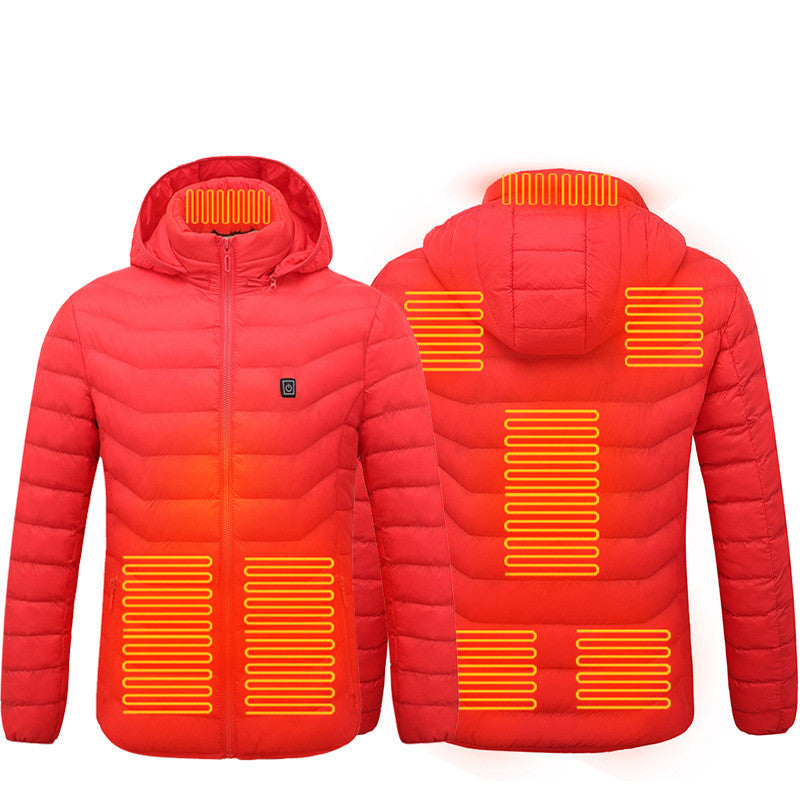 Axel Men's Winter Heated Jacket – Waterproof Softshell with Hood & Built-in Heating