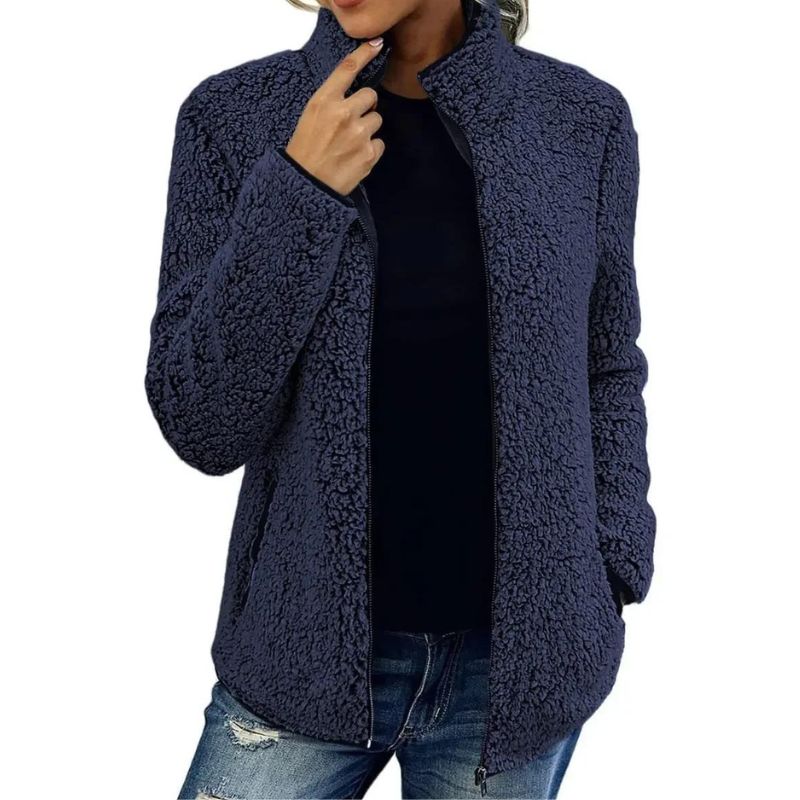 Yuna Women's Jacket – Soft & Warm Fleece Jacket with Casual and Elegant Style