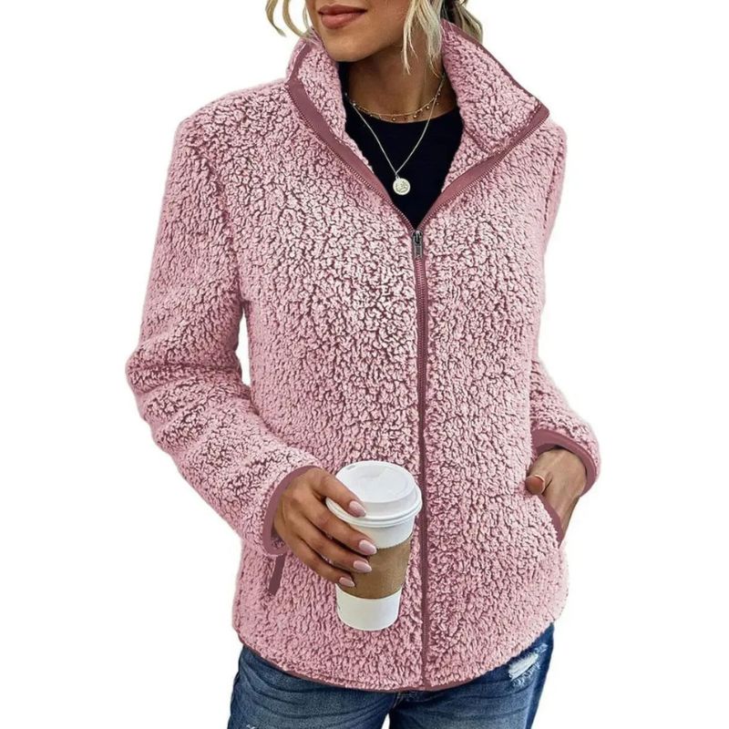 Yuna Women's Jacket – Soft & Warm Fleece Jacket with Casual and Elegant Style