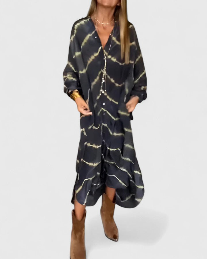 V-Neck Boho Maxi Dress – Lightweight Feel & Flattering Silhouette