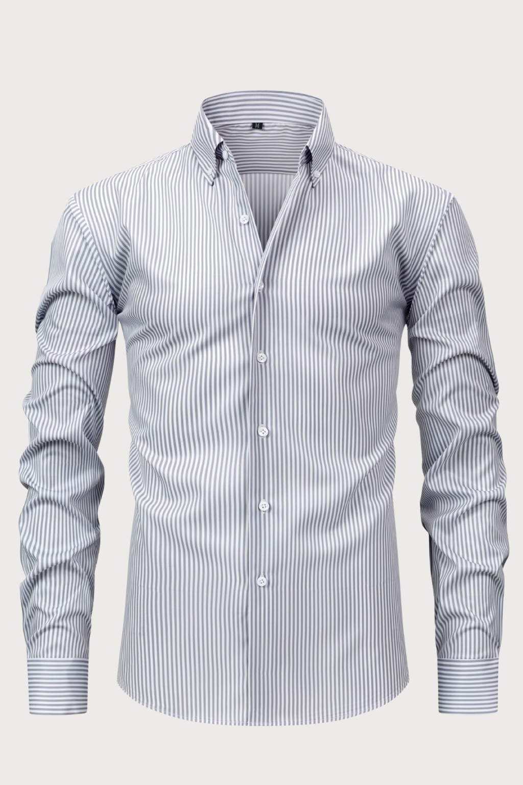 Men’s Striped Long Sleeve Shirt – All-Season