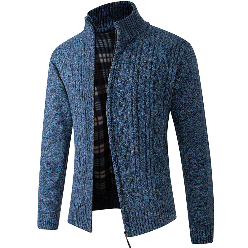 Jeffery Pull Men in Knitted Velvet – Luxurious and Soft Fabric with Modern Elegant Style