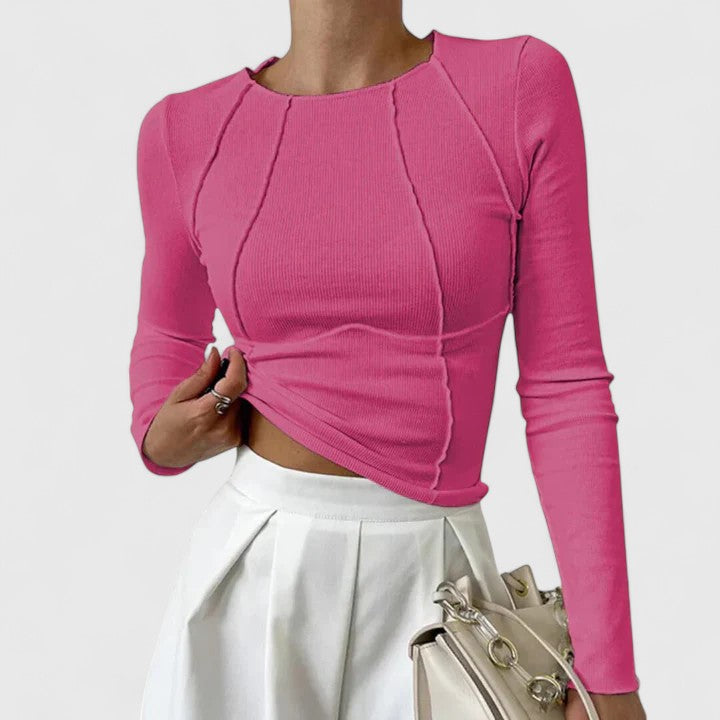 Long Sleeve Women's Top – Flattering Silhouette & All-Day Comfort