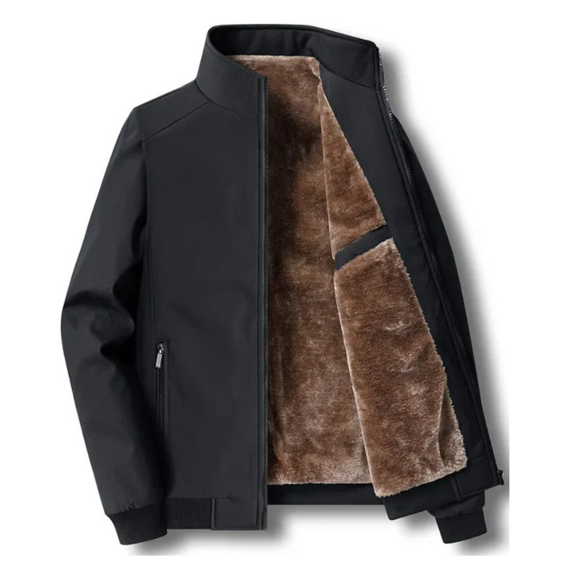 Declan Men's Winter Jacket Lined with Fleece – Warm, Water-Repellent & Breathable