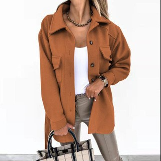 Marise Femme Jacket – Elegant Cotton-Polyester Jacket with Classic Collar & Buttons