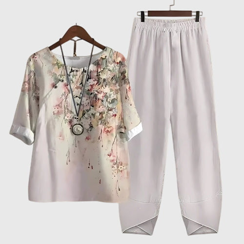 Relaxed Fit Comfortable Two Piece Set – Breathable Fabric & Flattering Silhouette