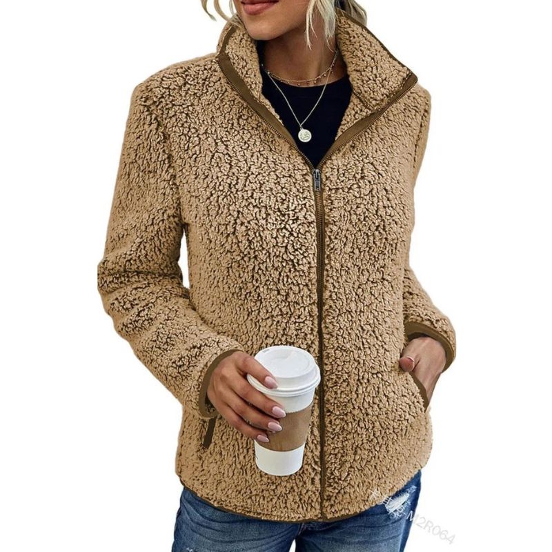 Yuna Women's Jacket – Soft & Warm Fleece Jacket with Casual and Elegant Style