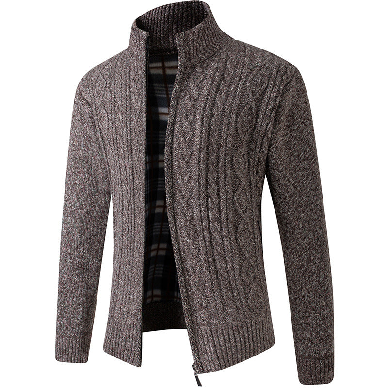 Jeffery Pull Men in Knitted Velvet – Luxurious and Soft Fabric with Modern Elegant Style