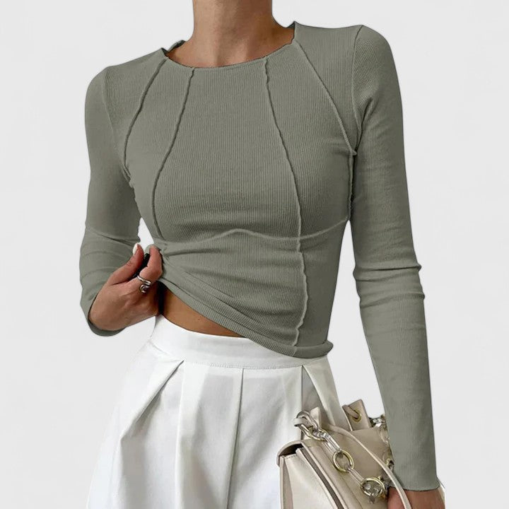 Long Sleeve Women's Top – Flattering Silhouette & All-Day Comfort
